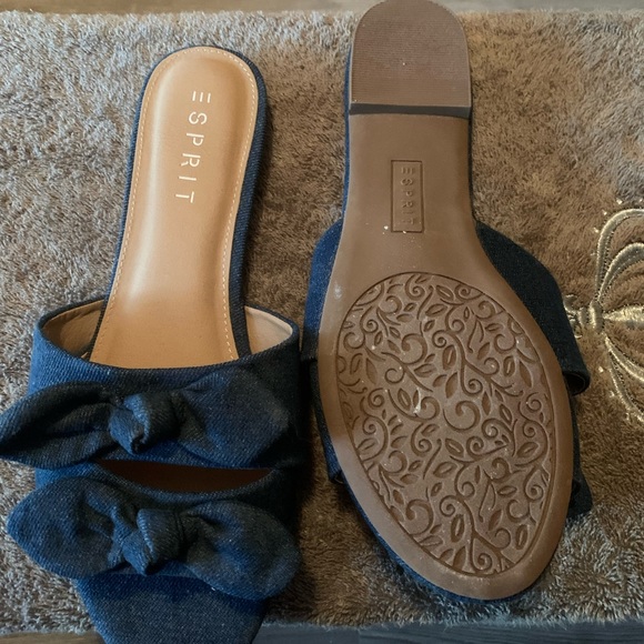 Esprit denim slip-on sandals - Picture 2 of 3